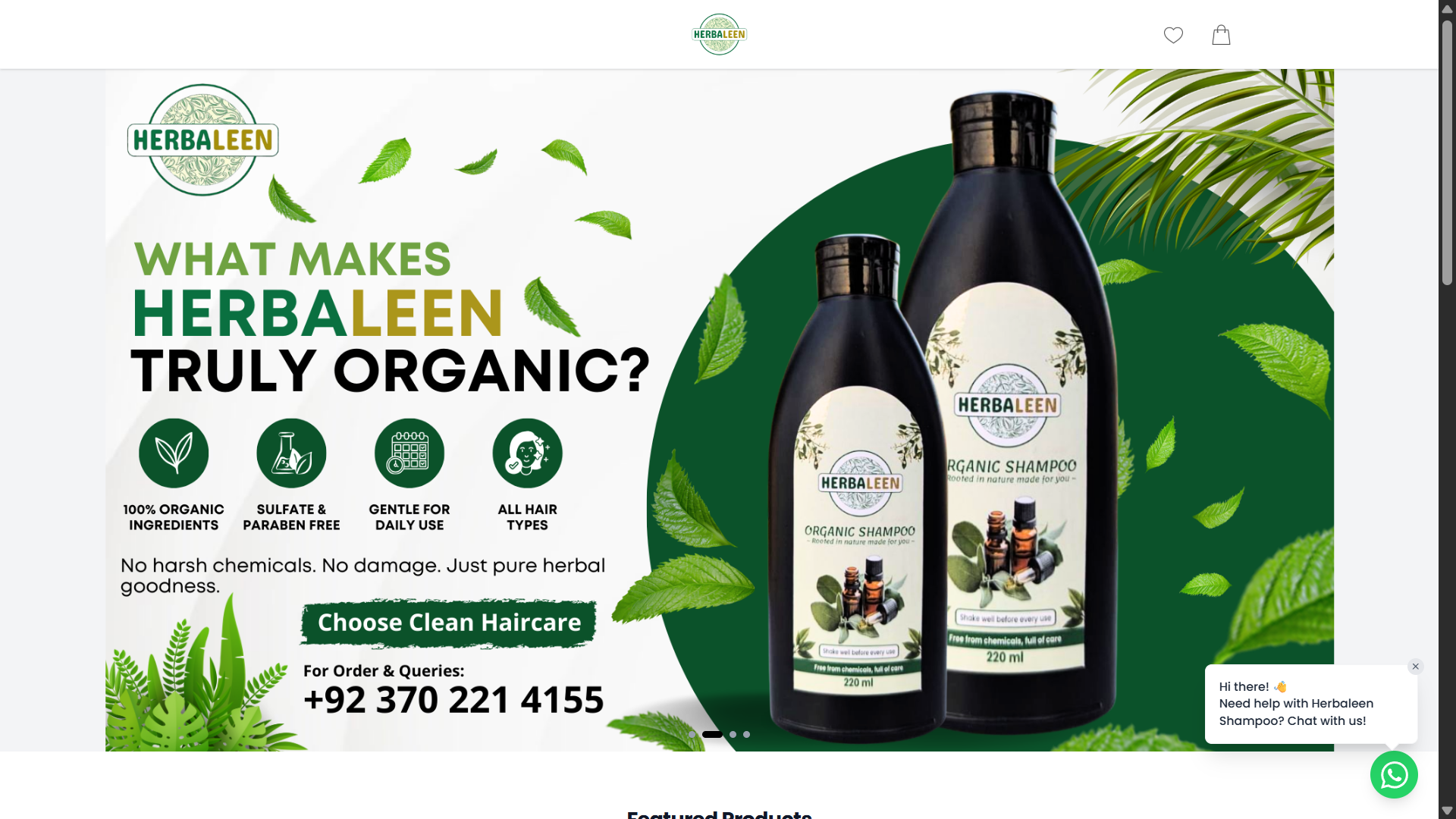 Herbaleen Ecommerce – Next.js & Supabase Store
